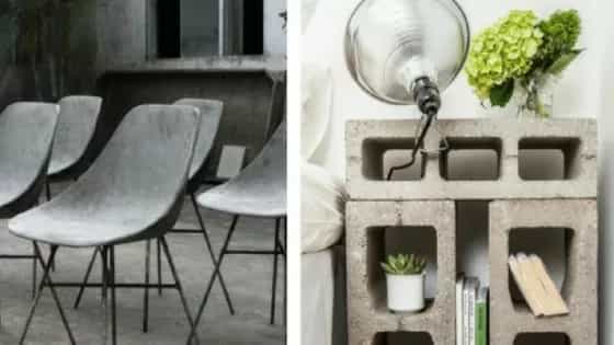 Dekorasyonda beton kullanımı ve beton aksesuarları